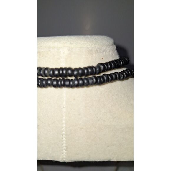 African Motif Wooden Beaded Women's Necklace Tribal Layered Pendant Exotic - Picture 7 of 10